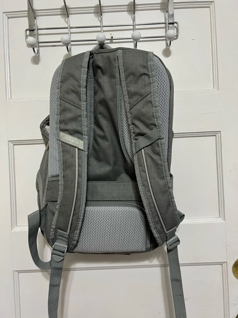 Udmey Gray Backpack with Pink Logo - Men's Everyday Backpack